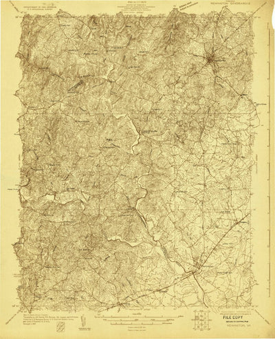 United States Geological Survey Warrenton, VA (1927, 48000-Scale) digital map