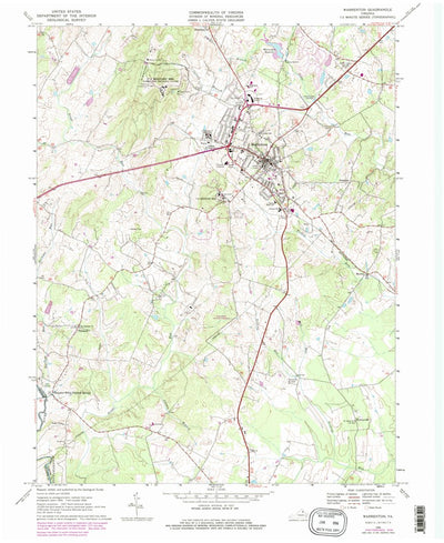 United States Geological Survey Warrenton, VA (1966, 24000-Scale) digital map