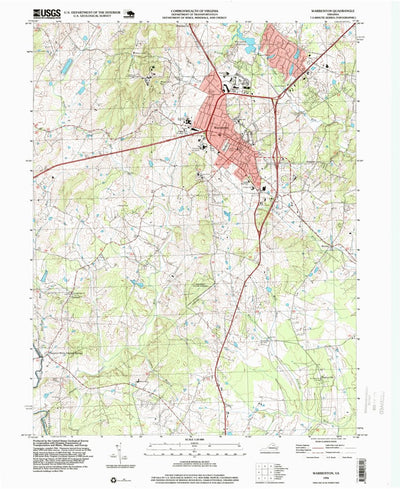 United States Geological Survey Warrenton, VA (1994, 24000-Scale) digital map