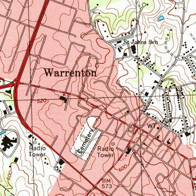 United States Geological Survey Warrenton, VA (1994, 24000-Scale) digital map