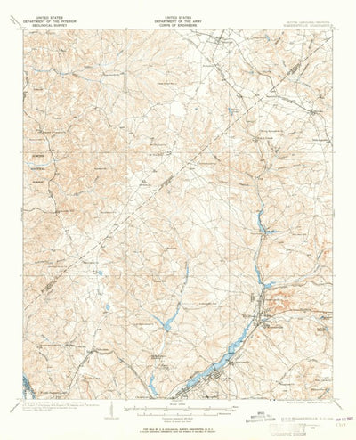 United States Geological Survey Warrenville, SC-GA (1923, 62500-Scale) digital map