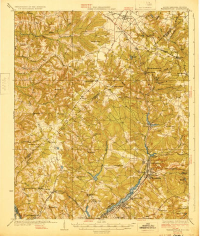 United States Geological Survey Warrenville, SC-GA (1928, 62500-Scale) digital map