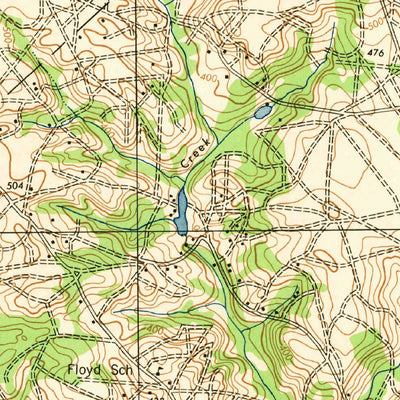 United States Geological Survey Warrenville, SC-GA (1943, 62500-Scale) digital map