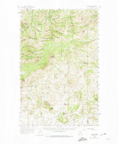 United States Geological Survey Warrick, MT (1959, 62500-Scale) digital map