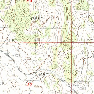 United States Geological Survey Warrick, MT (1984, 24000-Scale) digital map