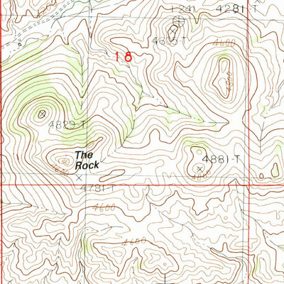 United States Geological Survey Warrick, MT (1984, 24000-Scale) digital map
