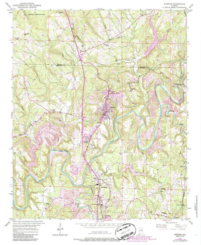 United States Geological Survey Warrior, AL (1951, 24000-Scale) digital map
