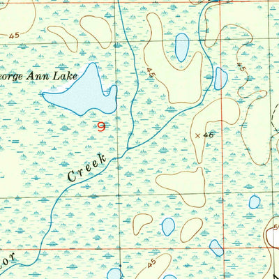 United States Geological Survey Warrior Swamp, FL (1954, 24000-Scale) digital map