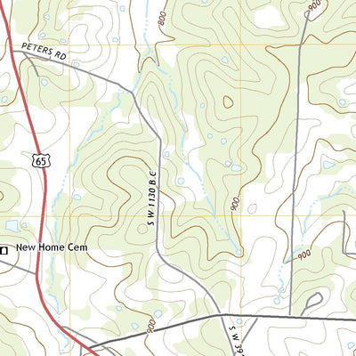 United States Geological Survey Warsaw East, MO (2021, 24000-Scale) digital map
