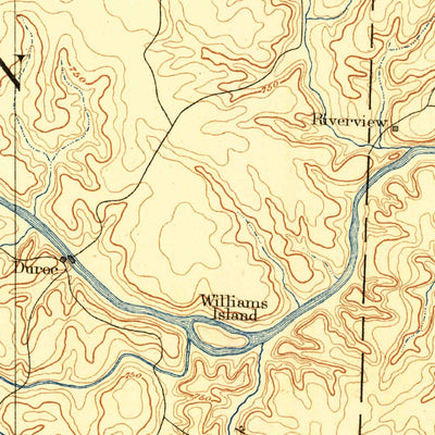 United States Geological Survey Warsaw, MO (1887, 125000-Scale) digital map