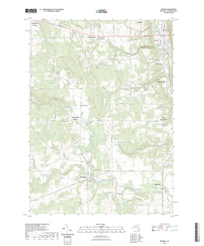 United States Geological Survey Warsaw, NY (2023, 24000-Scale) digital map