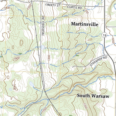 United States Geological Survey Warsaw, NY (2023, 24000-Scale) digital map