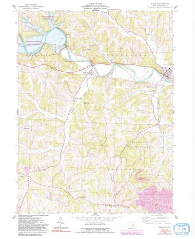United States Geological Survey Warsaw, OH (1962, 24000-Scale) digital map
