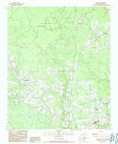 United States Geological Survey Warsaw, SC (1990, 24000-Scale) digital map
