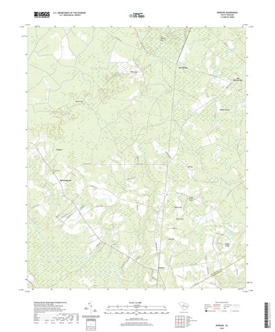 United States Geological Survey Warsaw, SC (2020, 24000-Scale) digital map