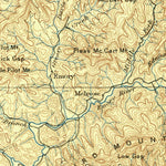 United States Geological Survey Wartburg, TN (1895, 125000-Scale) digital map