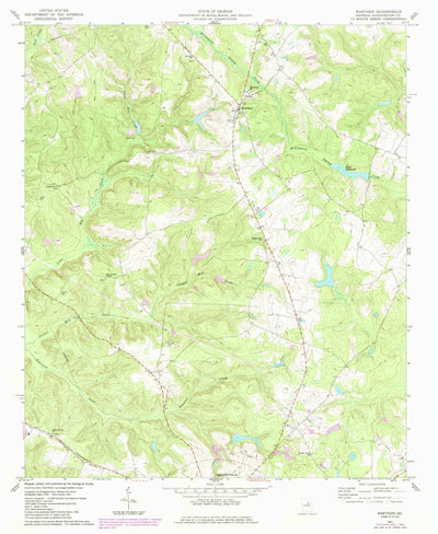 United States Geological Survey Warthen, GA (1961, 24000-Scale) digital map