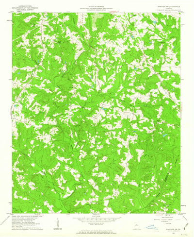 United States Geological Survey Warthen NW, GA (1961, 24000-Scale) digital map