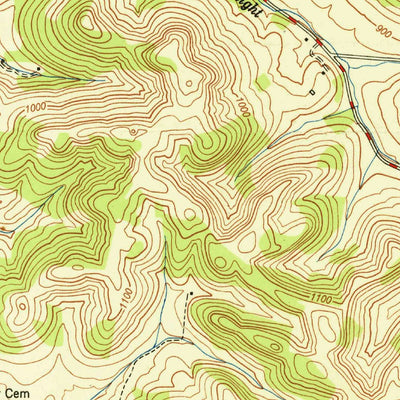 United States Geological Survey Wartrace, TN (1951, 24000-Scale) digital map