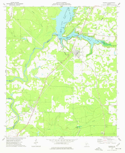 United States Geological Survey Warwick, GA (1977, 24000-Scale) digital map