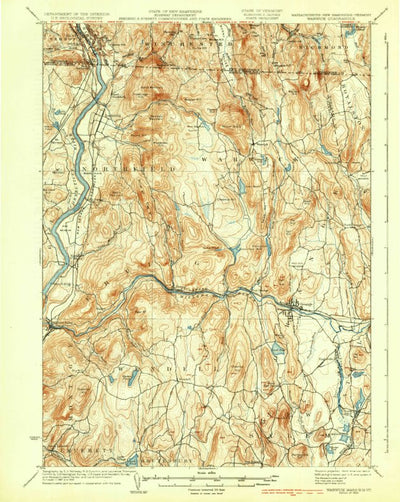 United States Geological Survey Warwick, MA-NH-VT (1935, 62500-Scale) digital map