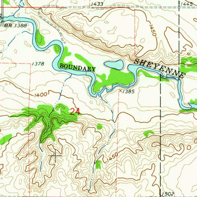 United States Geological Survey Warwick, ND (1962, 24000-Scale) digital map
