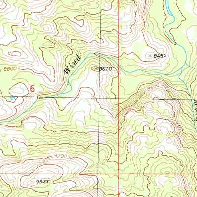 United States Geological Survey Washakie Park, WY (1981, 24000-Scale) digital map