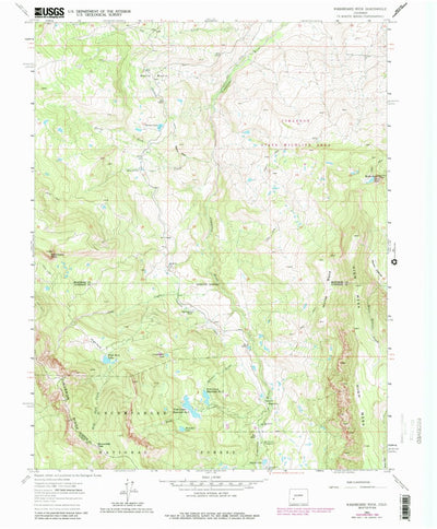 United States Geological Survey Washboard Rock, CO (1963, 24000-Scale) digital map