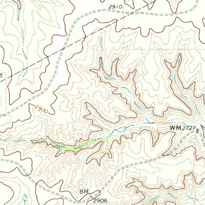 United States Geological Survey Washburn Arroyo, TX (1972, 24000-Scale) digital map