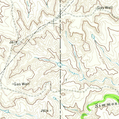 United States Geological Survey Washburn Arroyo, TX (1972, 24000-Scale) digital map