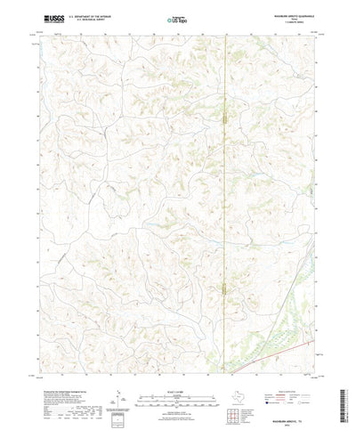 United States Geological Survey Washburn Arroyo, TX (2022, 24000-Scale) digital map