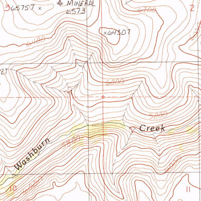 United States Geological Survey Washburn Basin, NV-OR (1991, 24000-Scale) digital map