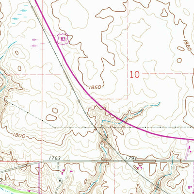 United States Geological Survey Washburn, ND (1961, 24000-Scale) digital map