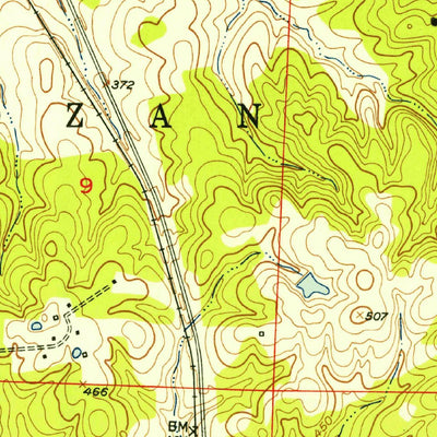 United States Geological Survey Washington, AR (1951, 24000-Scale) digital map