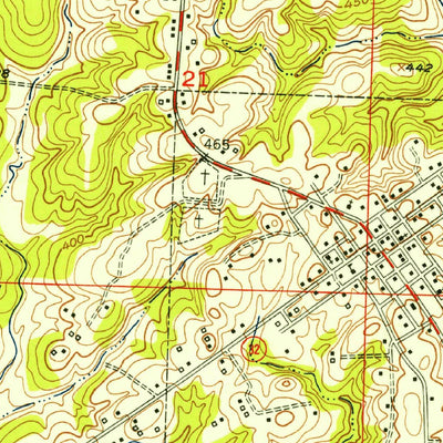 United States Geological Survey Washington, AR (1951, 24000-Scale) digital map