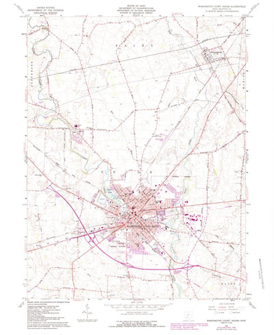 United States Geological Survey Washington Court House, OH (1961, 24000-Scale) digital map