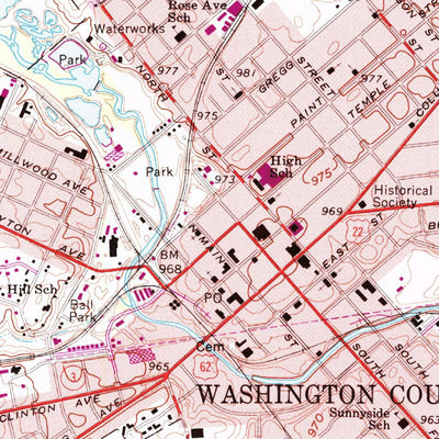 United States Geological Survey Washington Court House, OH (1961, 24000-Scale) digital map