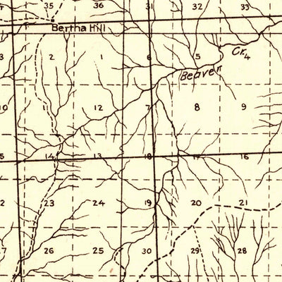 United States Geological Survey Washington Creek, ID (1923, 125000-Scale) digital map