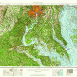 United States Geological Survey Washington, DC-MD-VA (1961, 250000-Scale) digital map