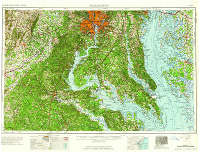 United States Geological Survey Washington, DC-MD-VA (1961, 250000-Scale) digital map