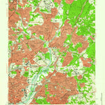 United States Geological Survey Washington East, DC-MD (1956, 24000-Scale) digital map