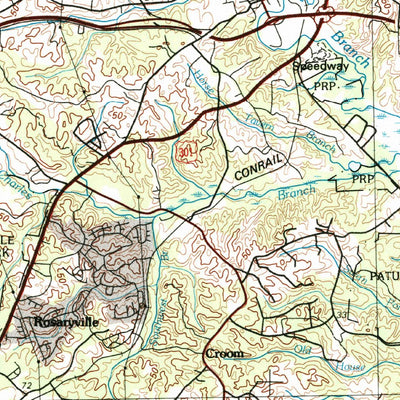 United States Geological Survey Washington East, DC-MD (1983, 100000-Scale) digital map