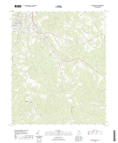 United States Geological Survey Washington East, GA (2020, 24000-Scale) digital map