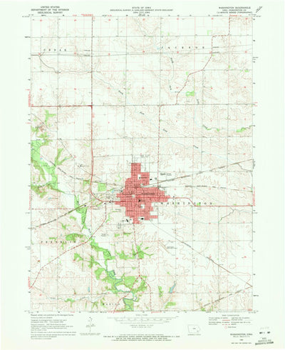 United States Geological Survey Washington, IA (1969, 24000-Scale) digital map