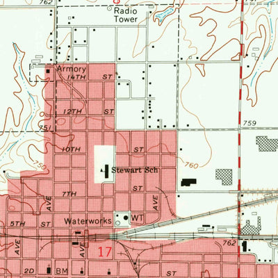 United States Geological Survey Washington, IA (1969, 24000-Scale) digital map