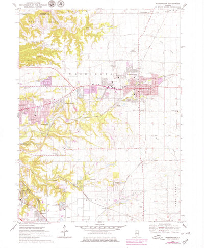 United States Geological Survey Washington, IL (1970, 24000-Scale) digital map