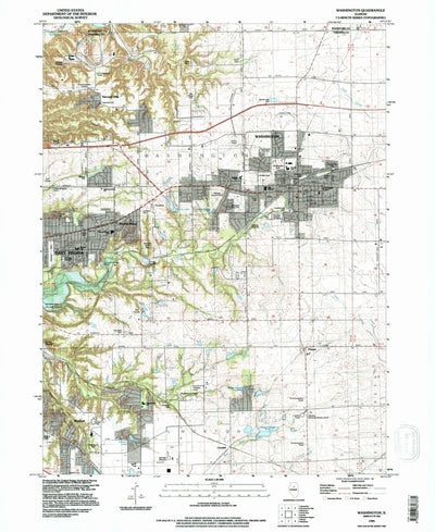 United States Geological Survey Washington, IL (1995, 24000-Scale) digital map