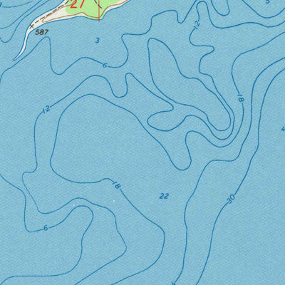 United States Geological Survey Washington Island NE, WI-MI (1982, 24000-Scale) digital map