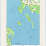 United States Geological Survey Washington Island SW, WI (1982, 24000-Scale) digital map