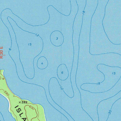 United States Geological Survey Washington Island SW, WI (1982, 24000-Scale) digital map